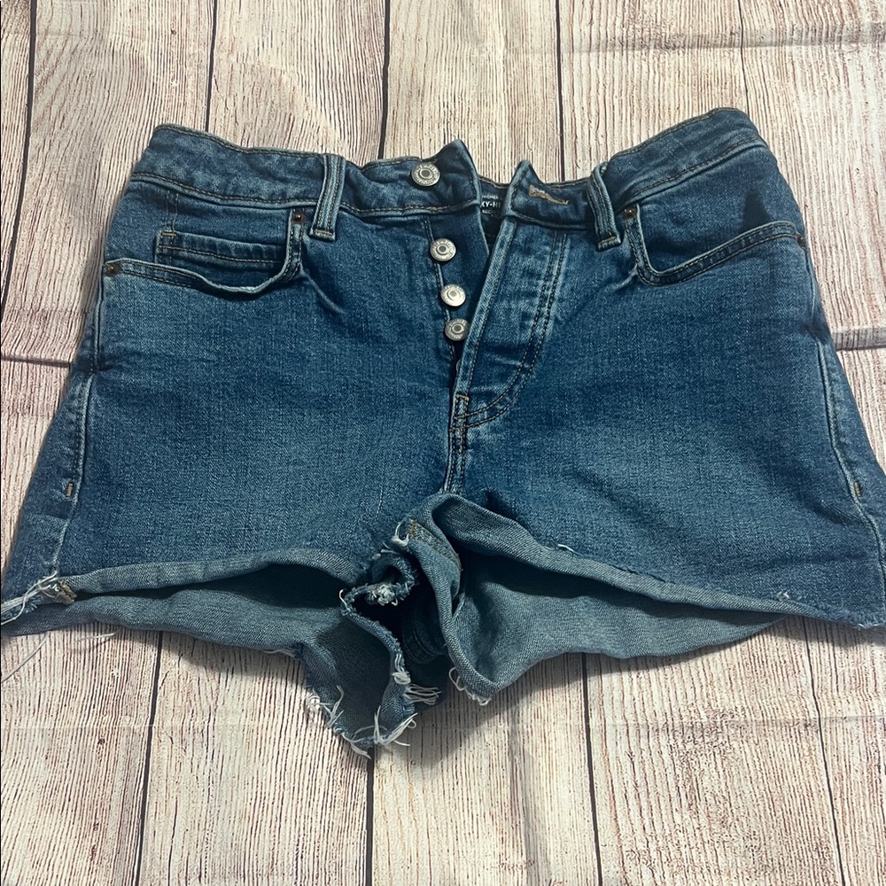 Old Navy higher high rise Denim Blue Women's Shorts like new